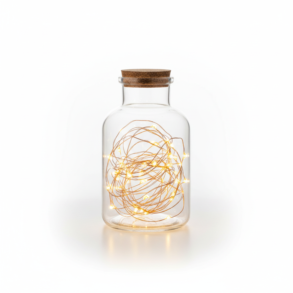 Fairy Lights em Pote de Vidro