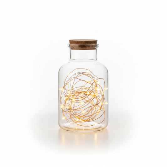 Fairy Lights em Pote de Vidro